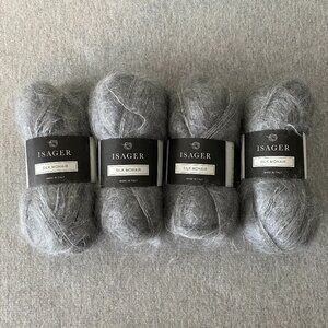 NWT Isager Silk Mohair Colour 3S Lot of 4